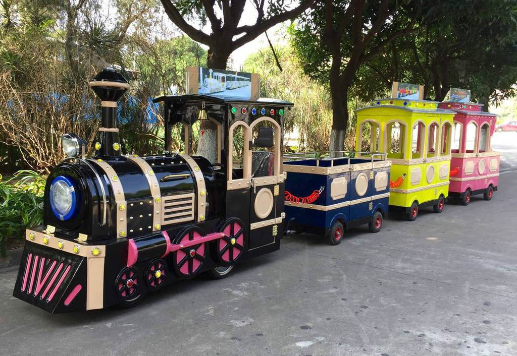 石景山景区广商场无轨观光小火车电动儿童游乐设备小火车可坐人户外玩具